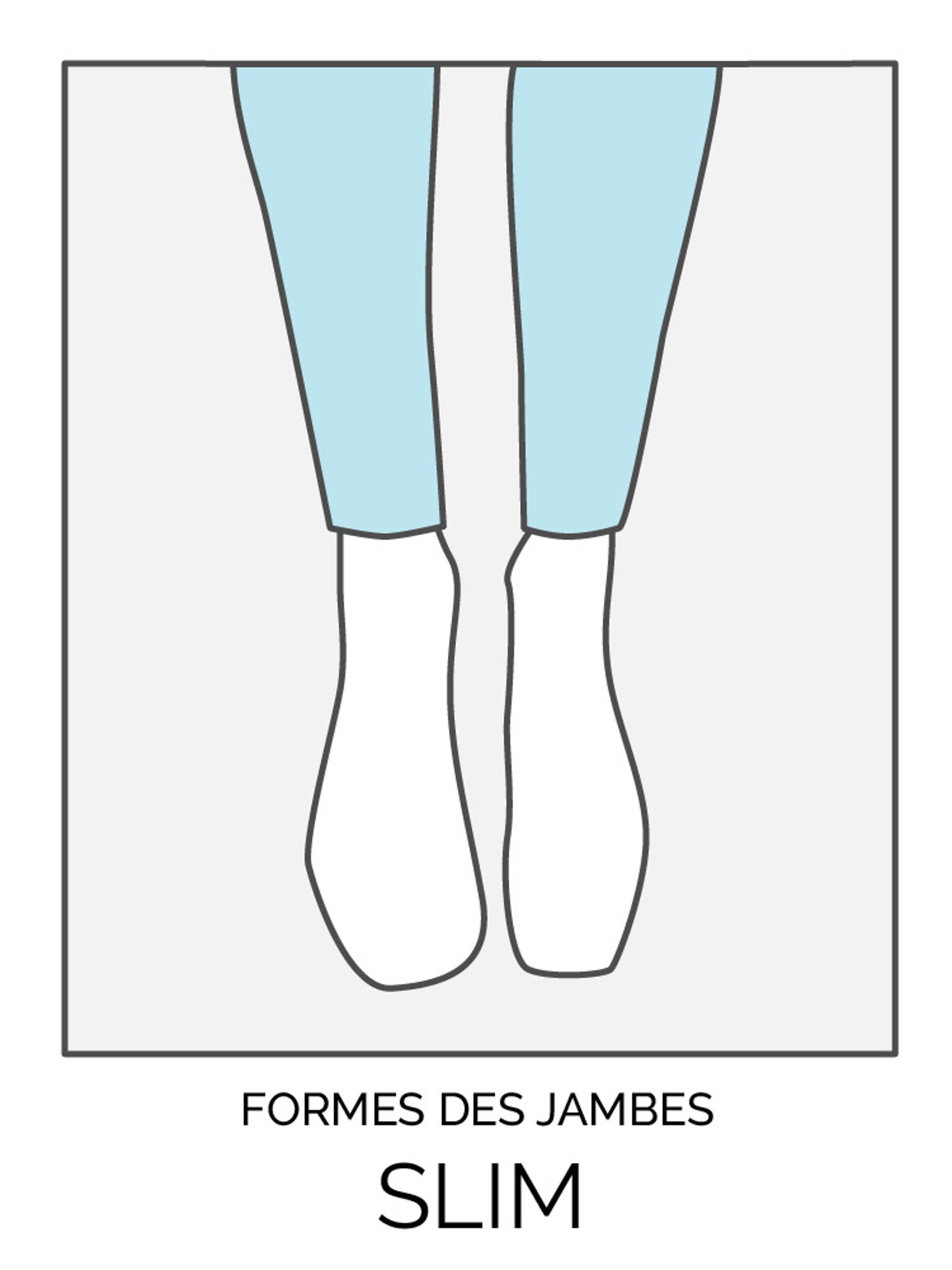 Formes des jambes: slim
